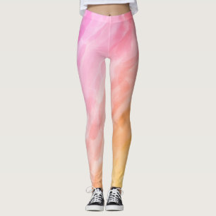 Legging Cor do pastel pintada com aquarela