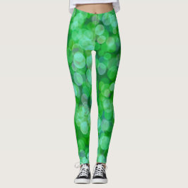 Legging Cor Flutuante Verde
