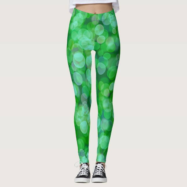 Legging Cor Flutuante Verde (Frente)