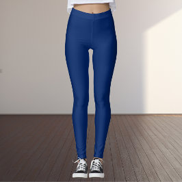 Legging Cor Real Azul Sólido