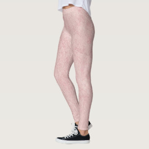 Legging Cor Rosa Bege Texturizado