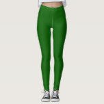 Legging Cor Simples Verde Lincoln<br><div class="desc">Vibrante, primavera verde natural, prático e na moda cor. Usado em eventos formais e informais. Número hexadecimal = 0A5E04</div>