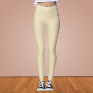 Legging Cor Sólida Branca Neerlandesa