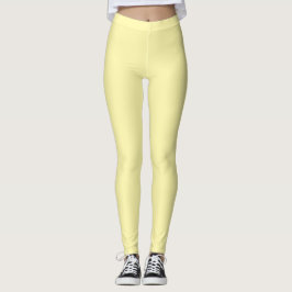 Legging Cor Sólida Creme