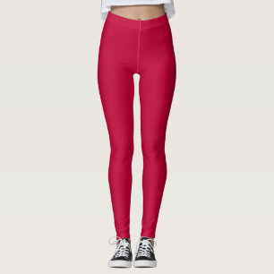 Legging Cor Sólida da Glória Crimson