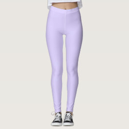 Legging Cor Sólida de Lavanda Pálida