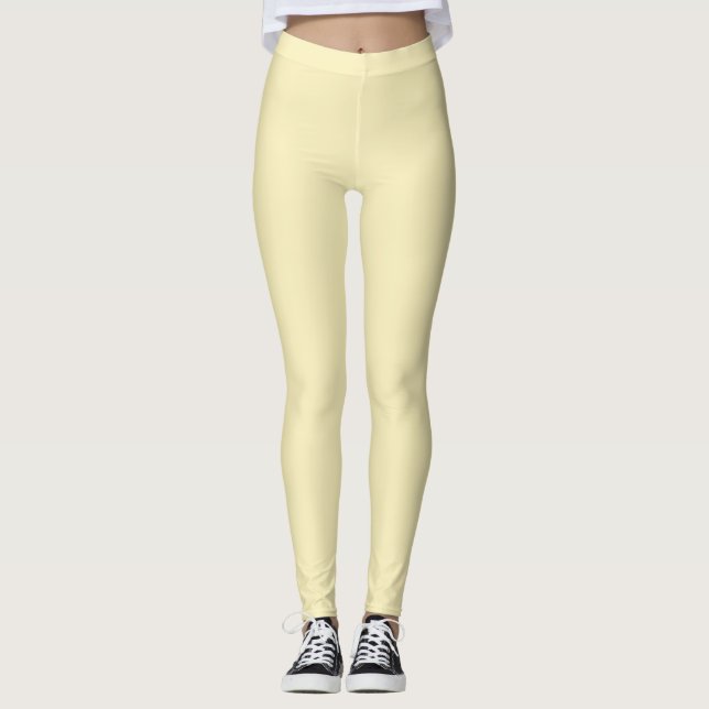 Legging Cor Sólida Loura (Frente)