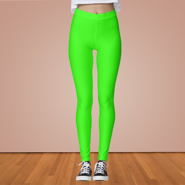 Legging Cor Sólida Neon Verde (Criador carregado)