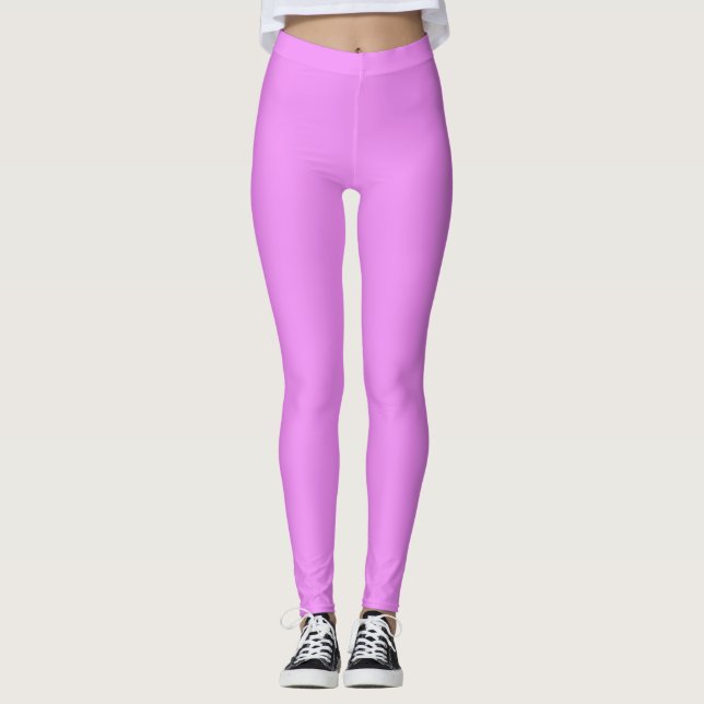 Legging Cor Sólida Púrpura Leve (Frente)