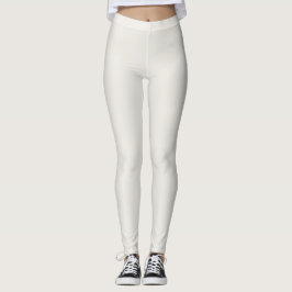 Legging Cor sólida simples de alabastro