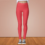 Legging Cor Sólida Vermelha Imperial<br><div class="desc">Cor Sólida Vermelha Imperial</div>