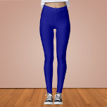 Legging Cor Sólido Azul do marinho<br><div class="desc">Cor Sólido Azul do marinho</div>