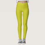 Legging Cor Sólido Da Citrina<br><div class="desc">A citrina é uma cor comum sólida. Abstrato simples cor de na moda de tendência. Fresco entre amarelo e verde. Trabalhe em muitas ocasiões e estações. Hex# CAC922</div>