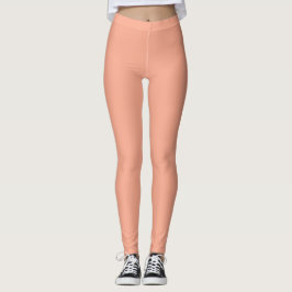 Legging Cor Sólido da Pêssego