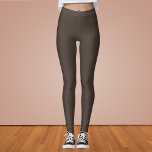 Legging Cor Sólido do Taupe<br><div class="desc">Cor Sólido do Taupe</div>