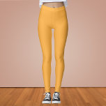 Legging Cor Sólido Laranja Pastel<br><div class="desc">Cor Sólido Laranja Pastel</div>