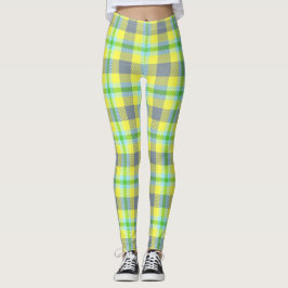 Legging cor verde e amarelo