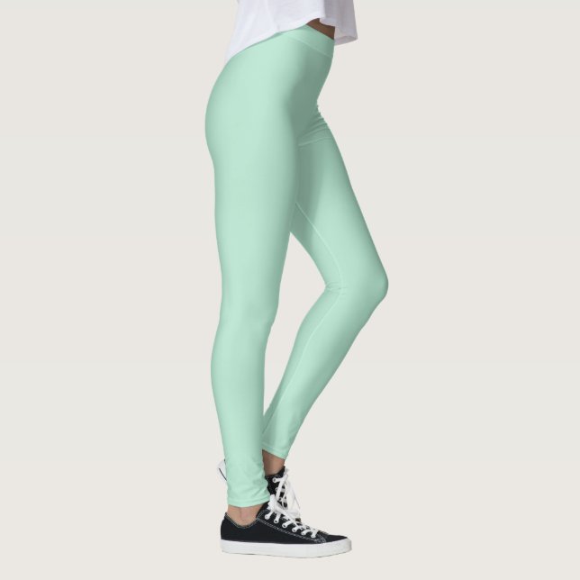 Legging Cor Verde Sólido Da Mint (Direita)