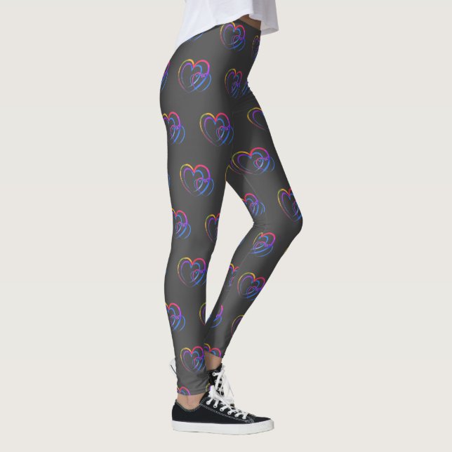Legging Coração arco-íris (Direita)