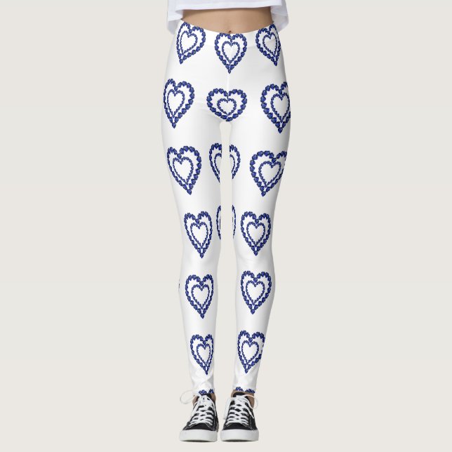 Legging Coração Azul Sapphire (Frente)