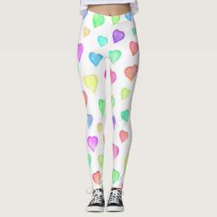 Legging Coração Corante Corajoso Bonito