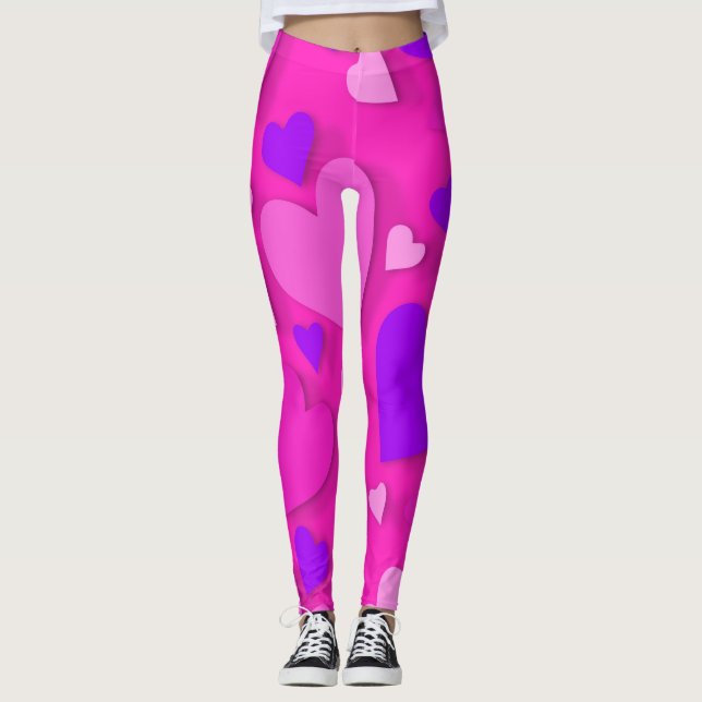 Legging Coração de papel decorativo 8 (Frente)