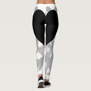 Legging Coração Negro de Volta