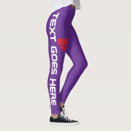 Legging Coração Personalizado com Batimento Cardíaco sobre