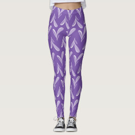 Legging Coração Roxo Caprichoso