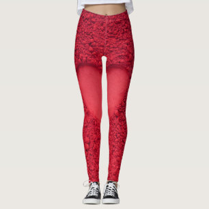 Legging Coração Sombra de Olhos Vermelhos: Matar Textura C
