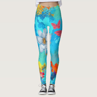 Legging Coração Vibrante da Natureza