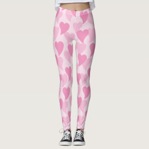Legging Corações Adoráveis Padrão Sem Olhos