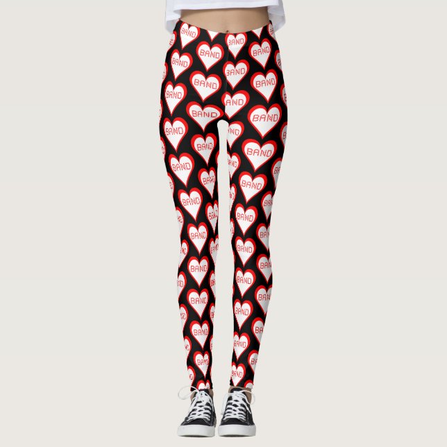 Legging Corações bandas (Frente)