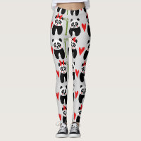 Corações das Pandas Bonitas: Padrão Infantil