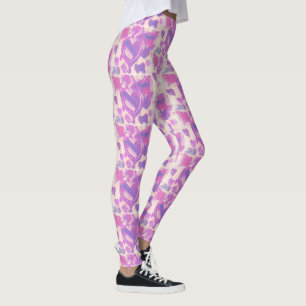 Legging Corações de aquarela