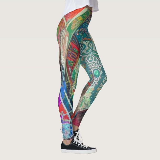 Legging Corações e Paisley (Direita)