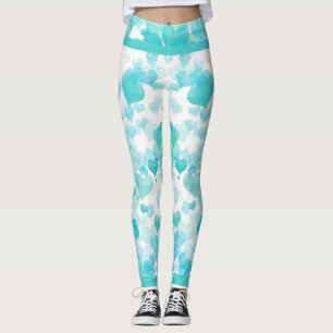 Legging Corações flutuantes no chão