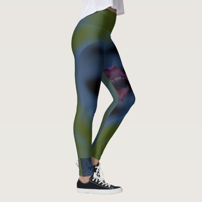 Legging Corações misteriosos arte design escuras cores név (Direita)