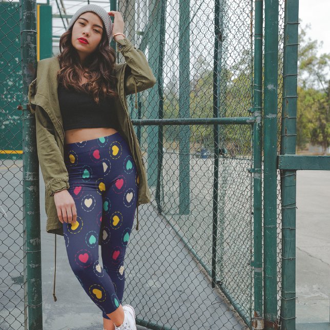 Legging Corações multicolores (Criador carregado)