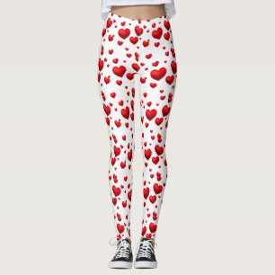 Legging Corações Namorados-Leggings-Mulheres