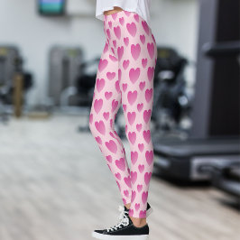 Legging Corações Rosa
