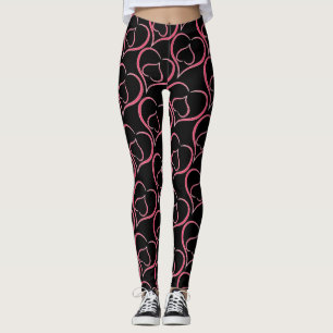 Legging Corações Roxos