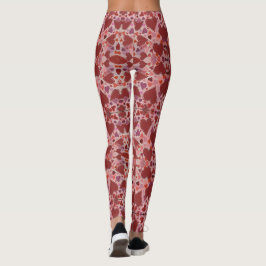 Legging Corações Vermelhos e Rosas