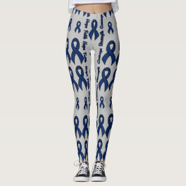 Legging Coragem de Força da Esperança Azul...RA