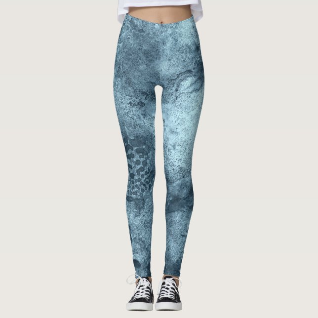 Legging Coral Azul (Frente)
