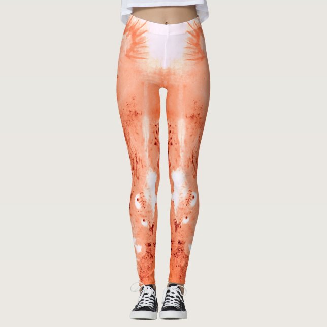 Legging Coral/Dragão (Frente)