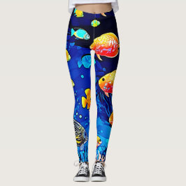 Legging Coral Reef Fish Art