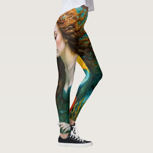 Legging "Coralyn" - Linda Sereia Mística (Direita)