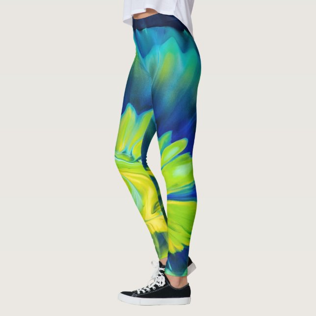 Legging Corante azul e amarelo (Esquerda)