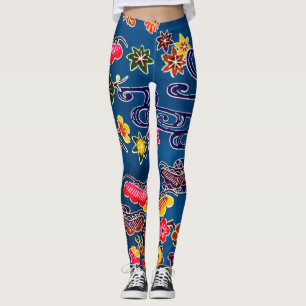 Legging Corante Japonês Okinawan (Bingata)